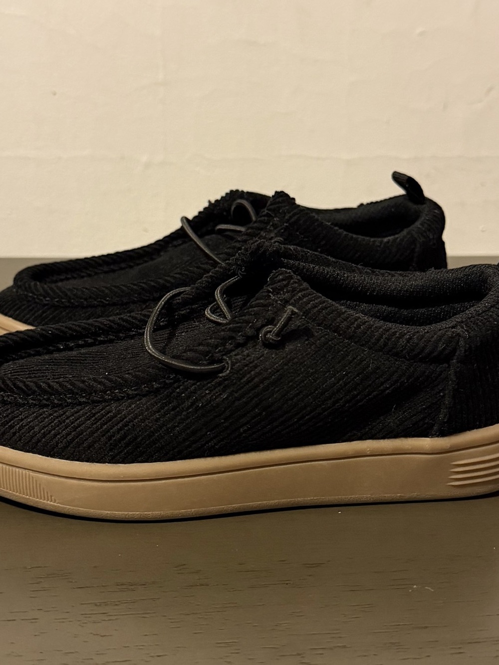 GAP Kids Black Corduroy Moc Sneakers Boys US 12